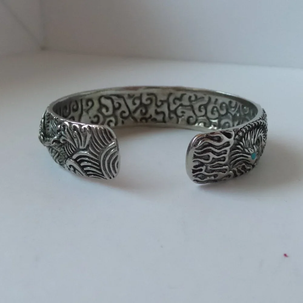 Buddha Power Sterling Silver cuff bracelet - Picture 12 of 15